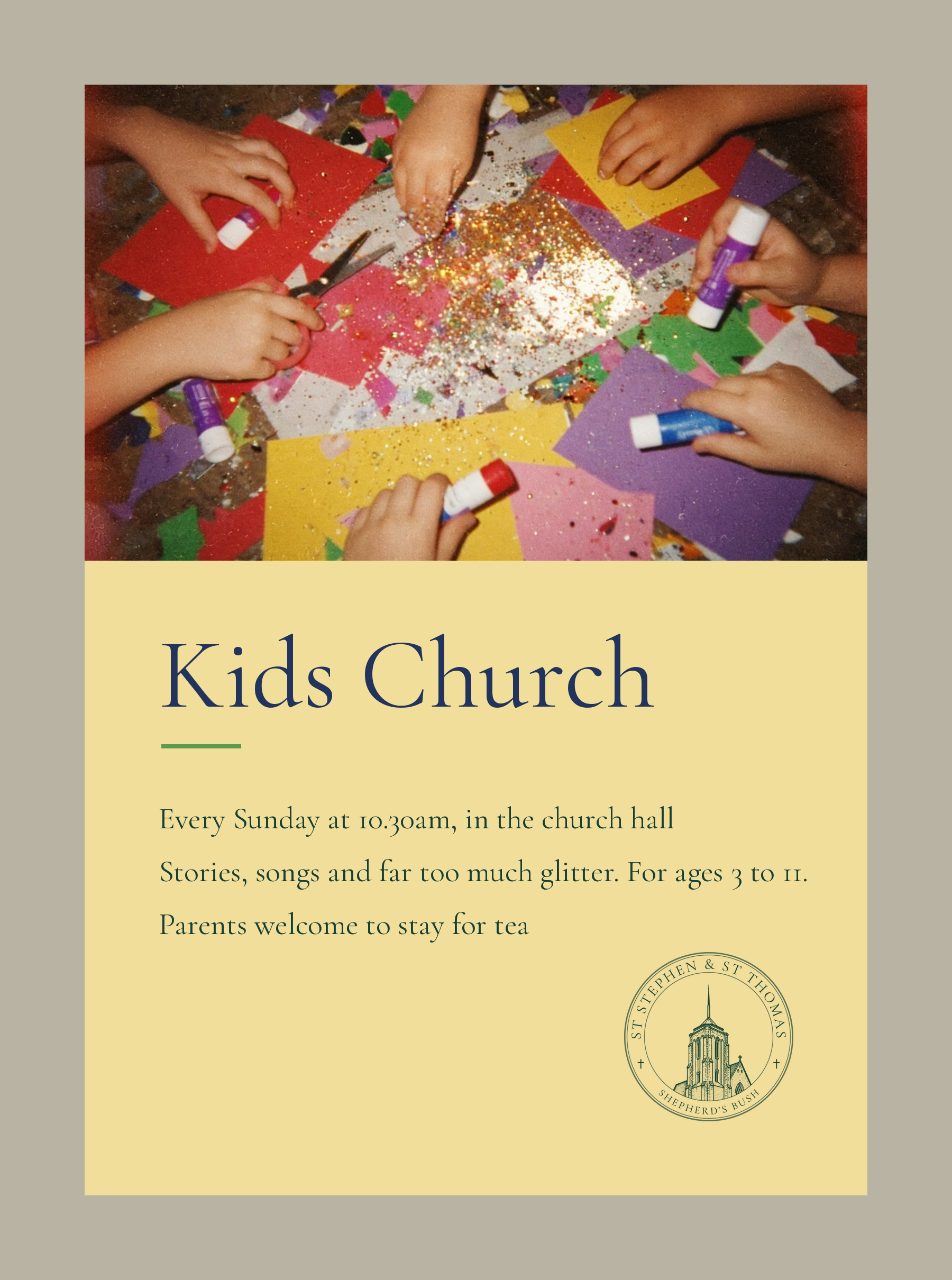 Kids Church flyer (Kids Church palette)