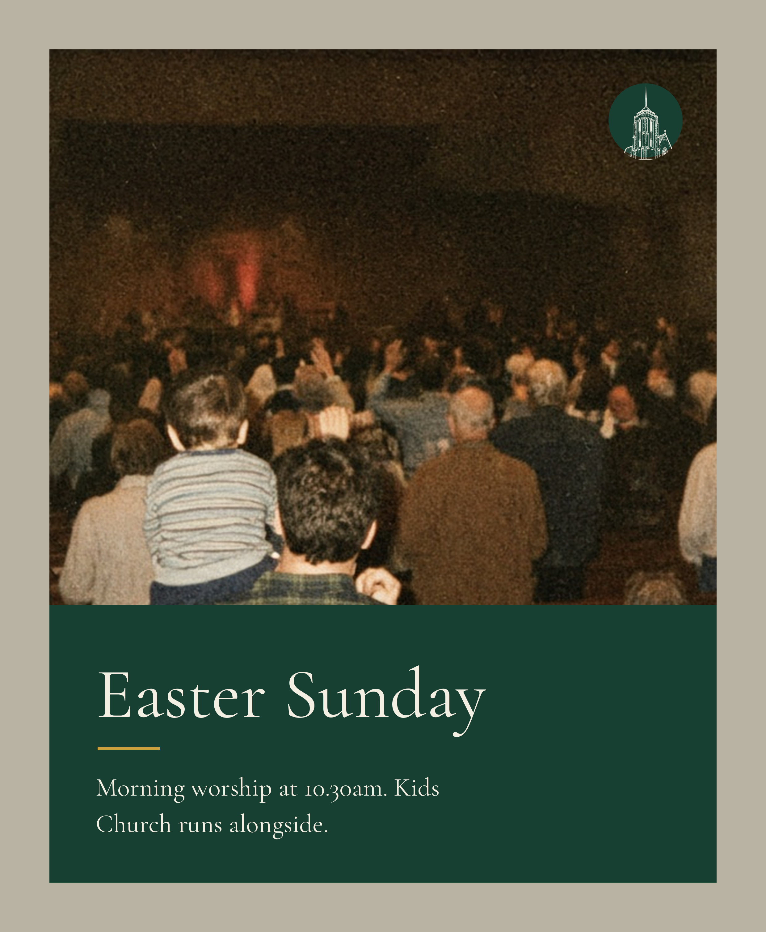 Easter Sunday social post (Spring Term)